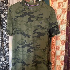 Champion Men's Olive Camo Tee